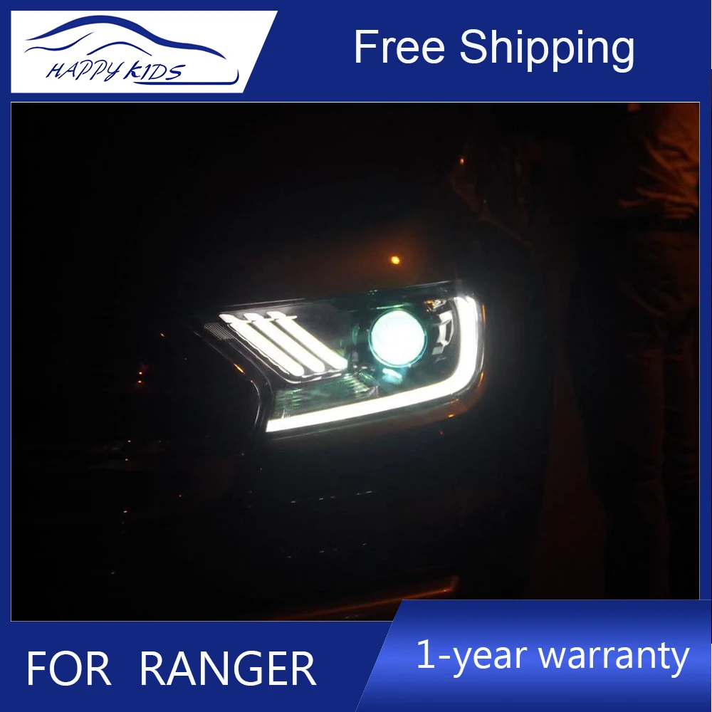 Автомобильный Стайлинг для Ranger T7 фары Ford светодиодный налобный фонарь DRL Bi Xenon