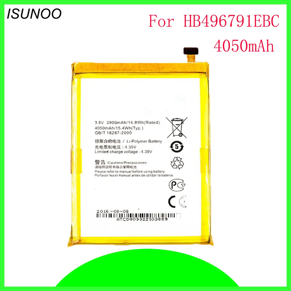 ISUNOO 4050mAh HB496791EBC запасной аккумулятор для Huawei Ascend Mate мобильный телефон | Мобильные