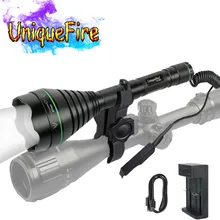 UniqueFire 1508 IR 850nm Night Vision Torch Lamp LED Light 67mm Lens Charger Mount Tail Switch