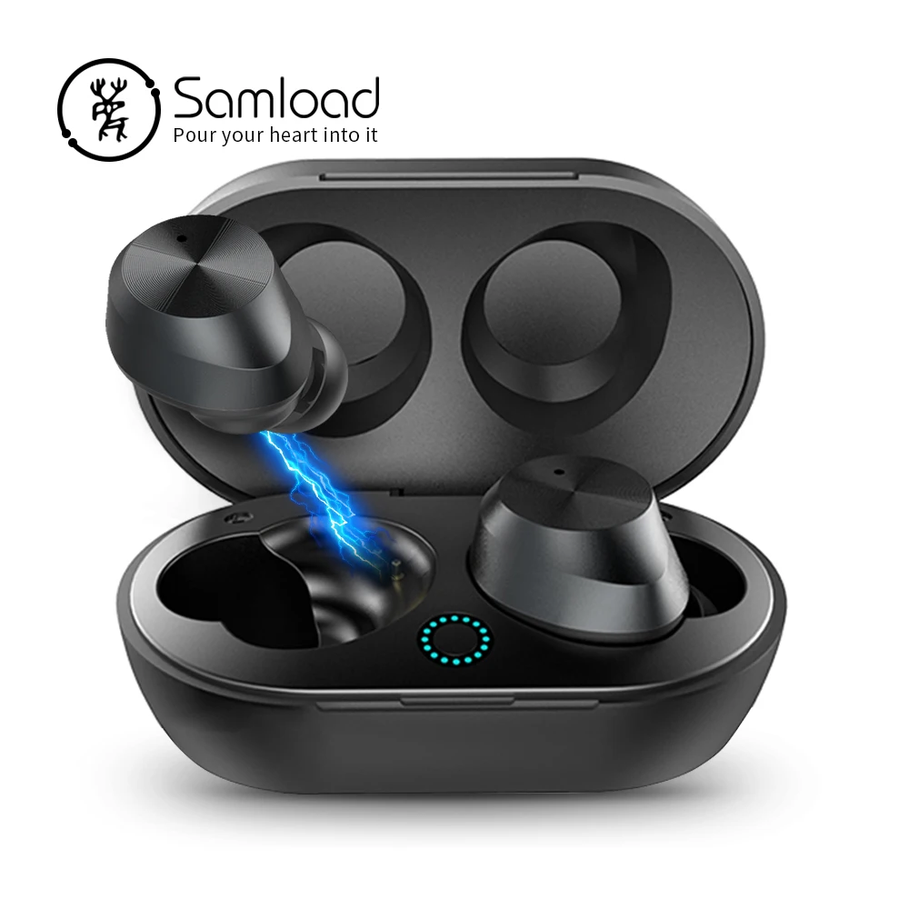 Samload True wireless Stereo Headphones Games Bluetooth 5.0 Earbuds in