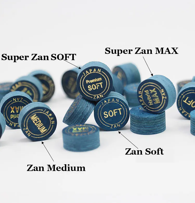 Оригинальный японский наконечник для бассейна из свиной кожи ZAN Super 1 шт. 14 мм с