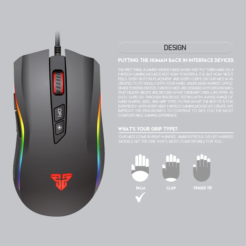 X4S RGB игровая мышь 6D ключ 4800 dpi Бесплатная коммутация Поддержка программного