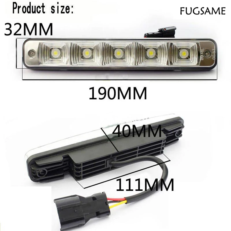 FUGSAME Светодиодная лампа Светодиодный свет, 10 Вт светодиодный автомобильный противотуманный фонарь хорошего фитинга день DRL, светодиодные лампы DRL комплекты для VW, Mazda
