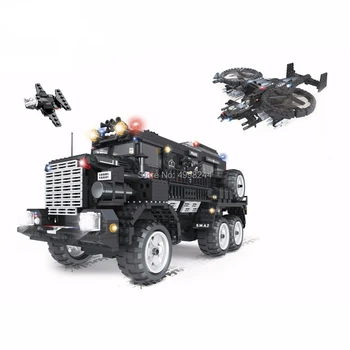 

c0558 2393pcs swat police riot armoured vehicle building block Bricks Toy