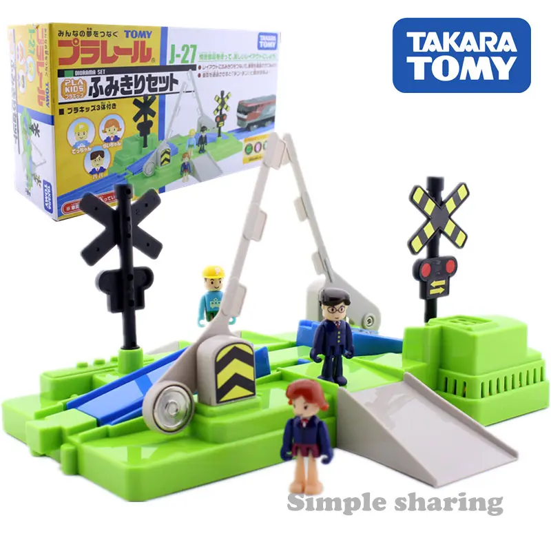 Takara Tomy tomica Plarail модель поезда комплект аксессуаров железнодорожное пересечение набор литье под давлением Обучающие игрушки забавные Волшебные Детские безделушки