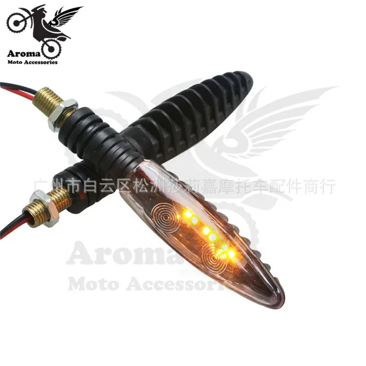 Черный мотоцикл указатель поворота для Harley Davidson CG универсальный LED желтое
