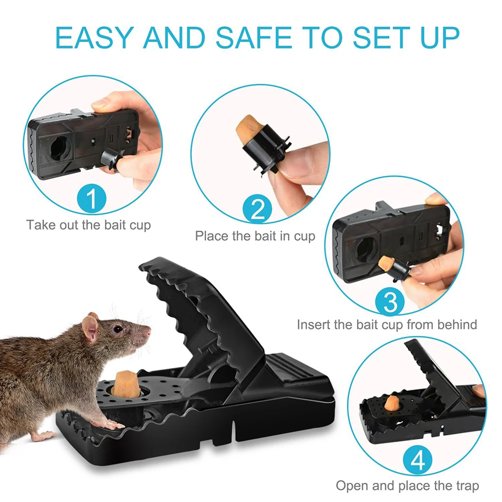 

High Qulity Reusable Rat Catching Mice Mouse Trap Mousetrap Bait Snap Spring Rodent Catcher Pest Control
