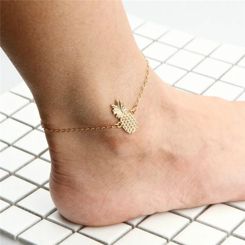 2018 NEW Beads anklets for Gold Women's Summer Beach Sandal Barefoot Chains Foot Bracelet Ankle Chain Sandals Pulseras Y03#N (5)
