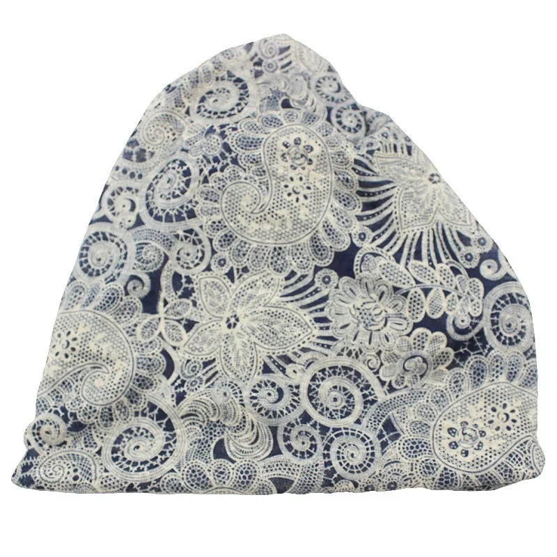 LOVINGSHA осень зима двойного назначения Винтаж кешью дизайн шляпа для дам тонкие шапочки с черепами женский шарф маска для лица HT016