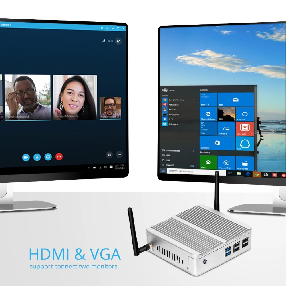 XCY Mini PC Windows 10 Intel Core i3 4010Y i5 4200Y i7 4610Y Dual Core Fanless Mini Desktop PC HDMI VGA WiFi Nettop HTPC XCY Mini PC Windows 10 Intel Core i3 4010Y i5 4200Y i7 4610Y Dual Core Fanless Mini Desktop PC HDMI VGA WiFi Nettop HTPC