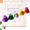Cloches à clochettes en métal colorées, 20 pièces, petites perles amples, décoration de fête de Festival/décorations d'arbre de noël/accessoires d'artisanat DIY ► Photo 3/6
