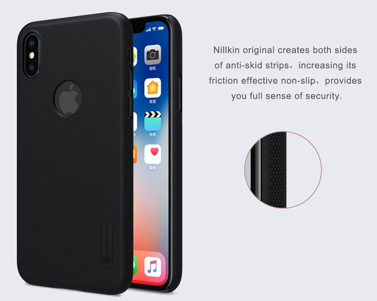 iphone 8 plus phone case for iPhone XS X Case Nillkin Super Frosted Shield Ultra-Thin Hard Back PC Cover Nilkin Case for iPhone X XS Matte Phone Case iphone 7 cardholder cases
