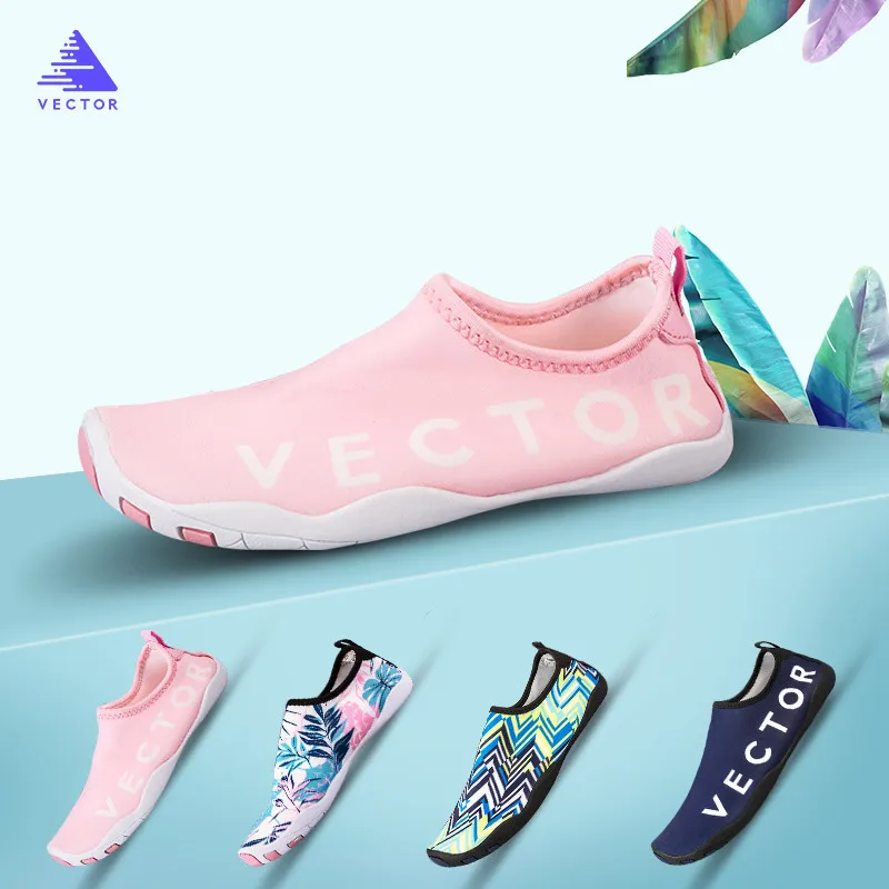 Online Vector de zapatos de natación para niños zapatos de agua chico zapatilla de playa Aqua zapatillas antideslizantes transpirables de secado rápido descalzo suave calcetín