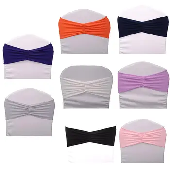 

BIG DISCOUNT! Wedding Chair Back Ribbon Bowknot Chair Cover
