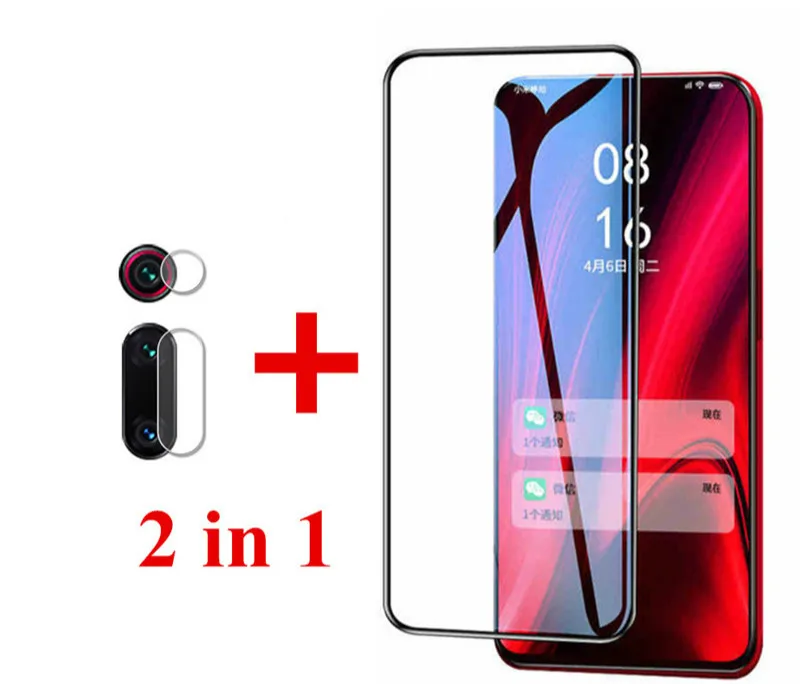 2 в 1 закаленное стекло для Xiao mi Red mi K20 K20pro Защитное стекло для экрана Xiaomi mi 9T Pro mi 9T пленка для объектива камеры - Цвет: Glass and Lens Film