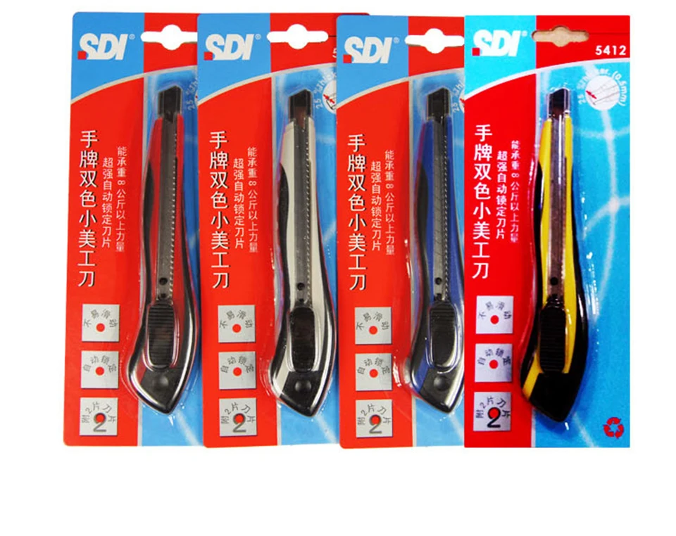 

SDI Procision cutter auto-lock professional vinyl cutter 9mm Stainless steel Knife for car wrap SDI-5412
