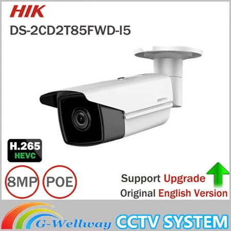 Прекрасно 8МП английский IP-камера DS-2CD2T85FWD-i5 с игровой камеры CCTV пули ИК IP67 50м Комплектация с PoE камеры безопасности SD карты 128 ГБ Прекрасно 8МП английский IP-камера DS-2CD2T85FWD-i5 с игровой камеры CCTV пули ИК IP67 50м Комплектация с PoE камеры безопасности SD карты 128 ГБ