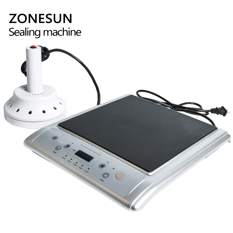 ZONESUN GLF-500L микрокомпьютер ручной электромагнитной индукции алюминиевой фольги тепла запайки машина непрерывной индукции герметик