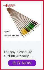 Tiro com Arco Coluna de Carbono Linkboy Setas 300 340 400 500 600 30 32 Polegada Id6.2mm Acessórios Arco Composto Caça 6 - 12 Pçs 9 Arco e flecha