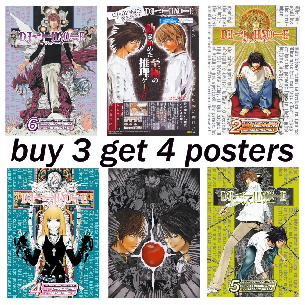 19 New 29 Style Japanese Anime Death Note Coated Paper Posters Cafe Creative Wallpaper Interior Decoration Buy 3 Get 4 Posters Wall Stickers Aliexpress 19 New 29 Style Japanese Anime Death Note Coated Paper Posters Cafe Creative Wallpaper Interior Decoration Buy 3 Get 4 Posters Wall Stickers Aliexpress