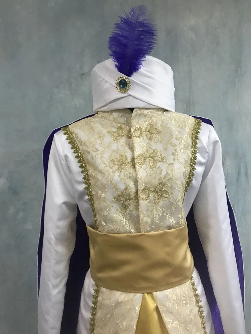 New Arrival Aladdin Lamp Prince Princess Jasmine Lovers Cosplay Costume For Adult Man Women Halloween Party Costume Custom Made New Arrival Aladdin Lamp Prince Princess Jasmine Lovers Cosplay Costume For Adult Man Women Halloween Party Costume Custom Made