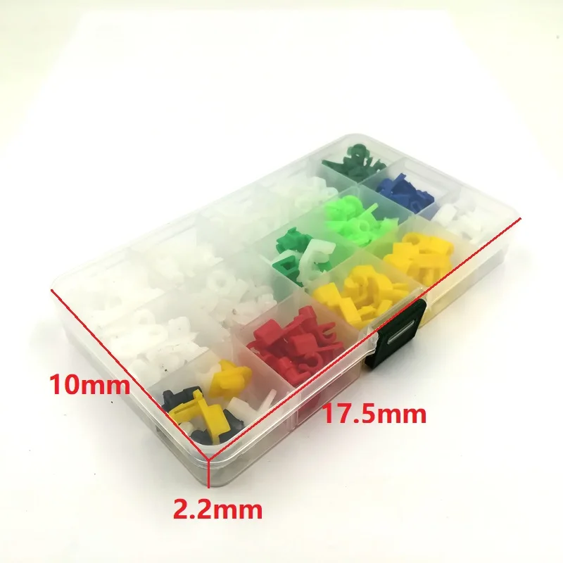 KE LI MI 160 Pieces Auto Universal Plastic Left Right Door Lock Rod Clip Side Fasteners Retainers Car Wire Clips Box