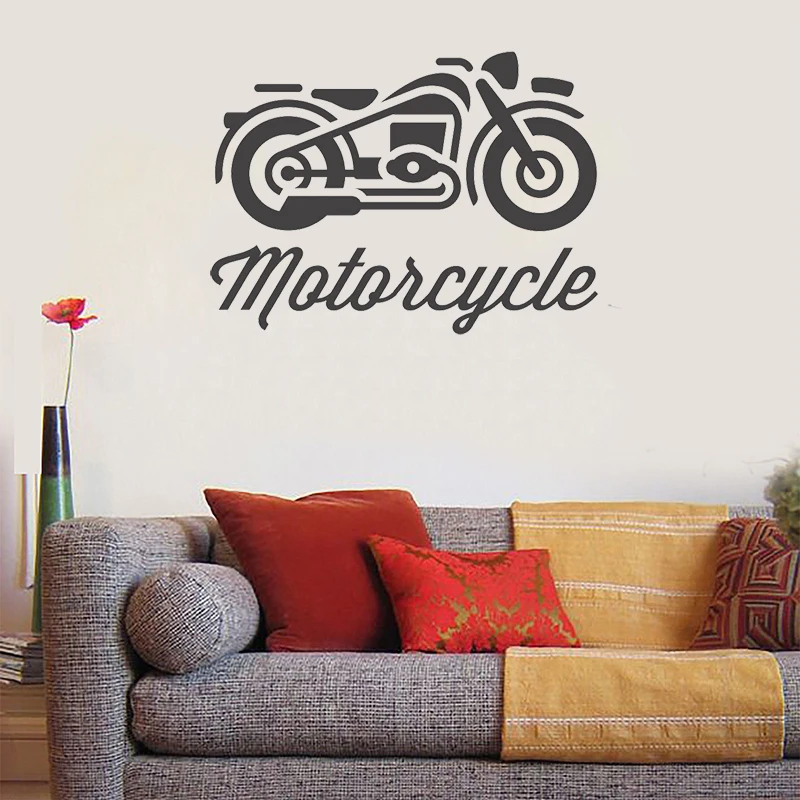 

STIZZY Wall Decal Dirty Motorcycle Wall Sticker Modern Moto Sport Design Poster Livingroom Extrime Motocross Vinyl Decor ArtA695