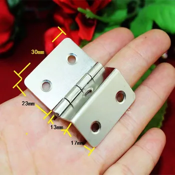 

White/Silver Color Cabinet Door Luggage Hinge,Double Hinge Decor,Furniture Decoration,Antique Vintage Old Style,30mm,12pcs