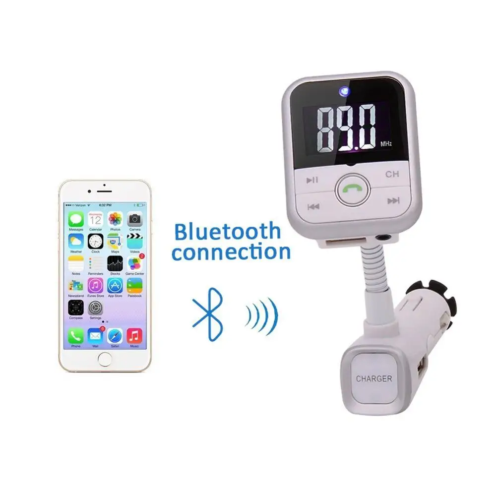 Беспроводной автомобильный Bluetooth mp3 плеер FM передатчик комплект автомобильного