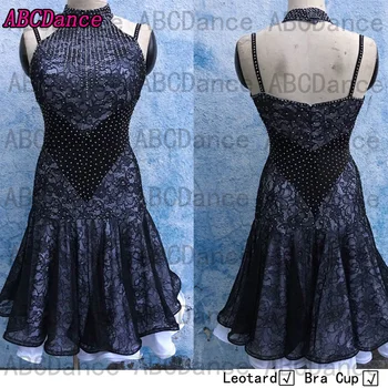 

New Black Latin dance dress, Rumba Jive Chacha Ballroom Latin DanceDress Girls Women,latin dress girl,practise skirt,Practicewer