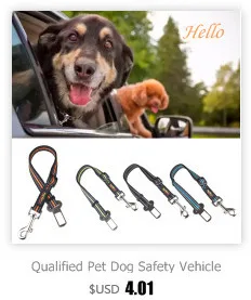 Pet Dog автомобильный ремень безопасности Регулируемый зажим поводок для собаки Домашние животные щенки гончий автомобиль ремень безопасности 20