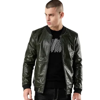 

Jackets Men Fashion Casual Outwear PU Leather Jacket Winderbreaker Motorcycle Leather Jackets male fur coat