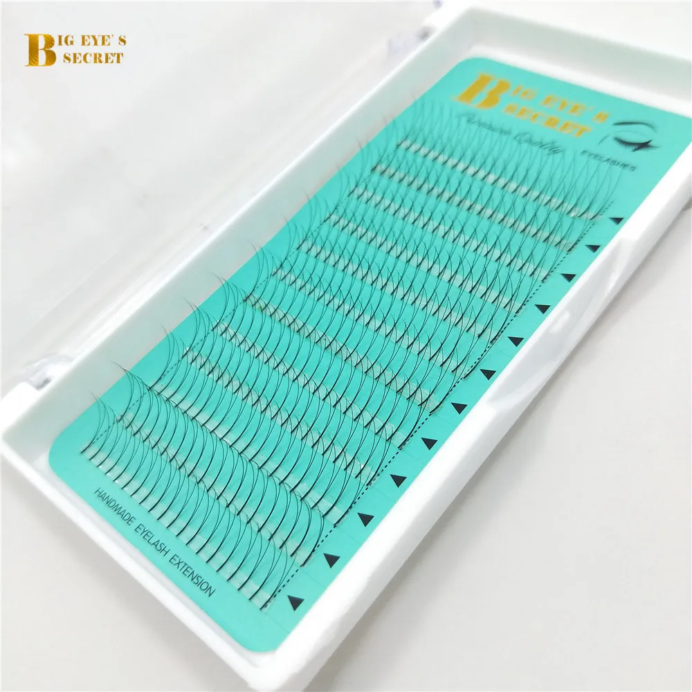 US $702.00 Big Eyes Secret 2D Long Stem Premade Volume Fans 2d Lashes Russian Volume Eyelash Extensions Pre Made Volume Fans Free Shipping