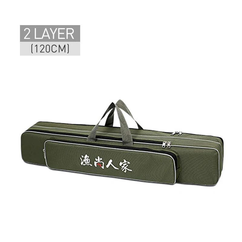 Bolsa de Pesca Vara de Pesca Multifuncional ao ar Ombro Portátil Bolsa - 3 Camada 80 90 120cm Armazenamento Livre Xa75g Mão 2 23 Bolsas de pesca