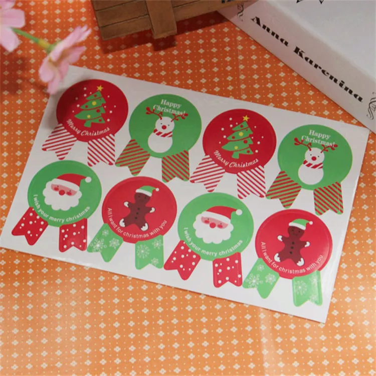 8 шт./лист бумажные наклейки на новогоднюю ёлку|label label|label taglabels paper tag |