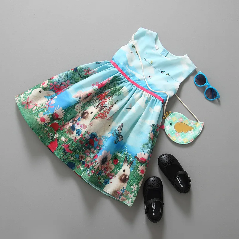 Robe Demoiselle d'Honneur Fille модные платья для девочек с рисунком весеннее платье малышей