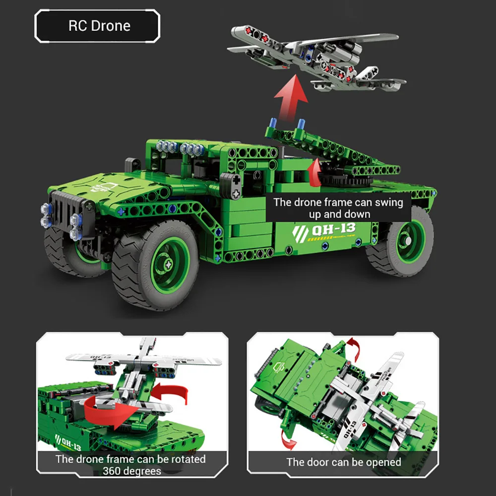 

Technology Series 2.4G Electric Remote Control Assembled Toy 506PCS Building Blocks Bricks Children Car Model Children Gift Toys