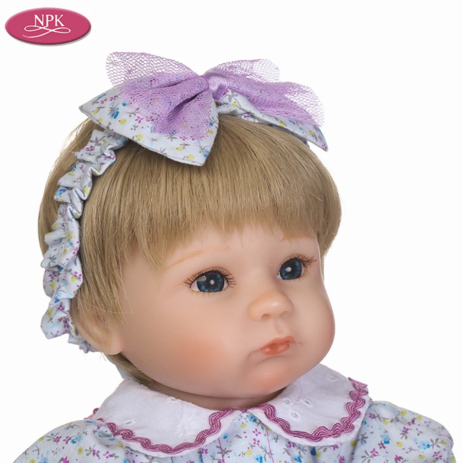 NPK 40CM Silicone Reborn Baby Doll Toys Lifelike Newborn Girl Baby Doll Soft Cloth Body Christmas Gift Bebe Reborn Brinquedos (2)
