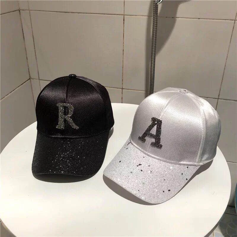 

Summer Satin Mesh Trucker Cap Shiny Visor Letter Snapback Adjustable Size 3-8 Years Boys Girls Sun Cap White Black Pink Gray