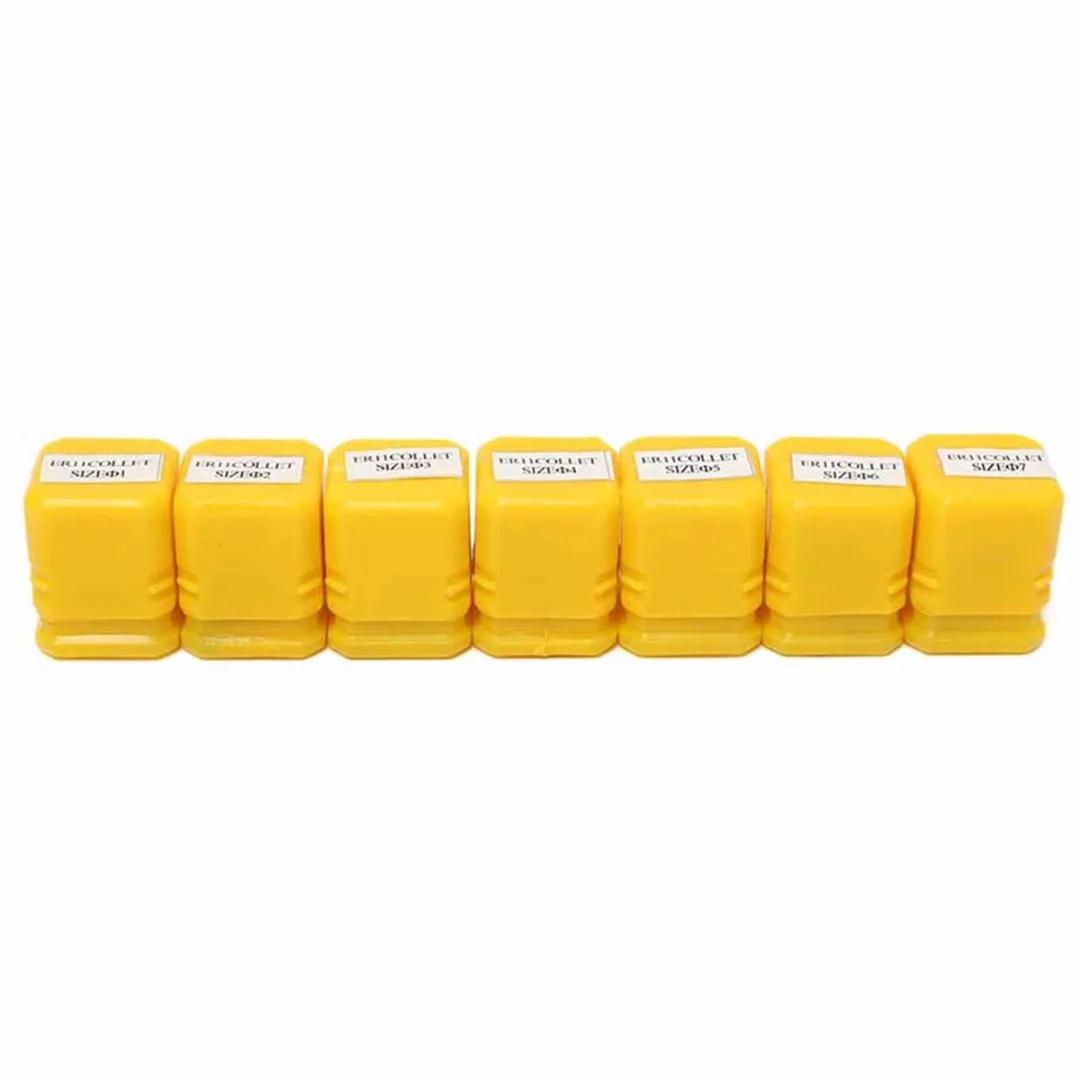 DWZ 7pcs ER11 Spring Collet 1-7mm + ER11A 5mm Extension Rod Motor Shaft Holder
