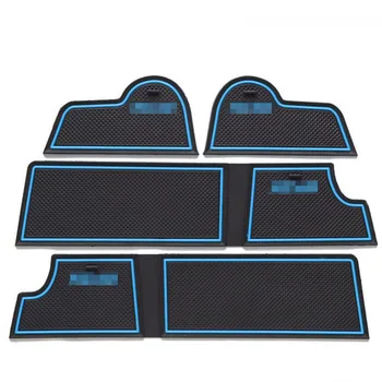 

4pcs Non-Slip Rubber Interior Car Door Armrest Storage Panel Mat Cup Holder Slot Pad Cover Sticker For Volvo XC60
