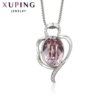 

Xuping Fashion Pendant for Women High Quality Plated Crystals from Swarovski Flower Shape Pendant Necklace M30-3003