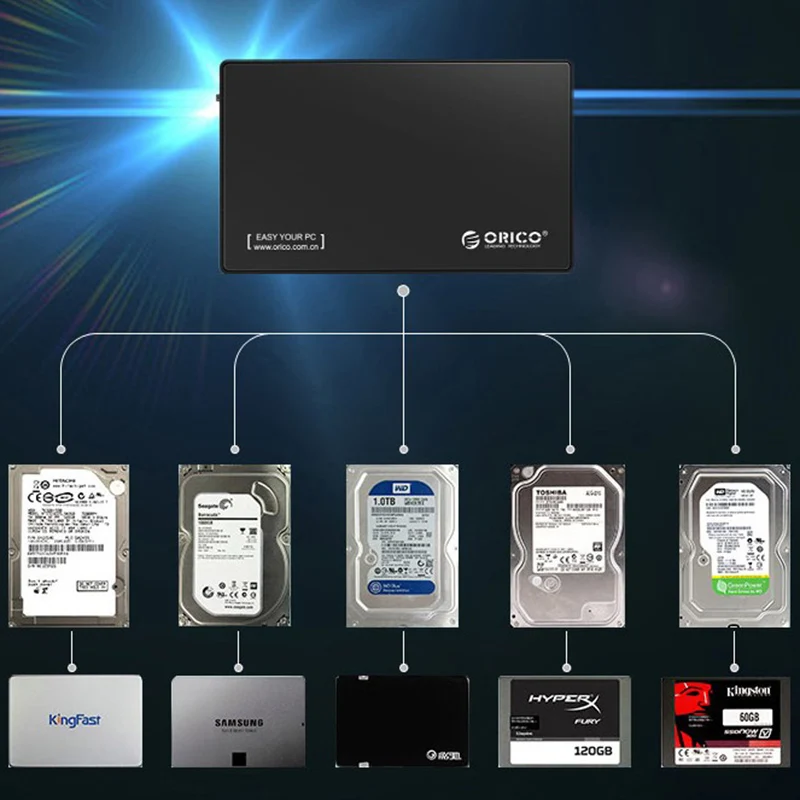  Orico Hdd Fall 35/25 zoll Sata zu USB 3.0 Externe Festplatte Box SSD Festplatte Box Universal-Fest 