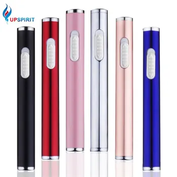 

Upspirit Windproof Cigarette Lighter USB/ Electric Lighter Creative Cigar Lighters Rose Gold, Black, Blue Smoking set