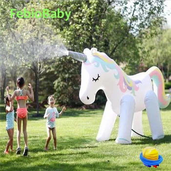 

Summer Home PVC Animal Sprinkle Water Park Inflatable Outdoor Beach Toy Children Play Water Unicorn Spray Water Toys Family Game