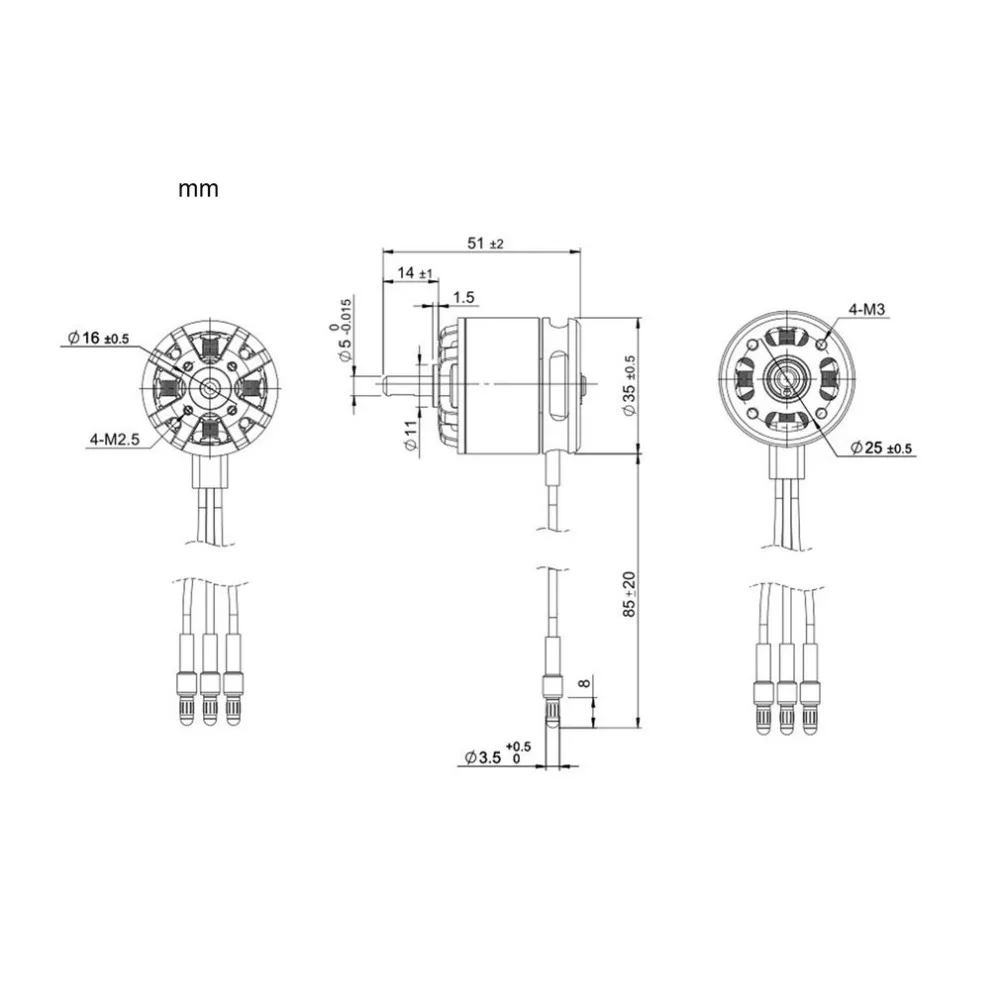 TomCat RC TC P 2808 KV1320 13 Т Бесщеточный двигатель Skyload 20A бесщеточный комбинированная