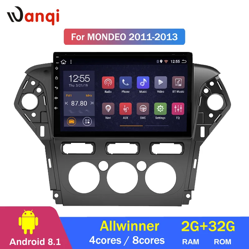 

2G RAM 32G ROM 10 inch Android 8.1 car stereo multimedia player for Ford Mondeo 2007-2013 navigation Integrated bt wifi