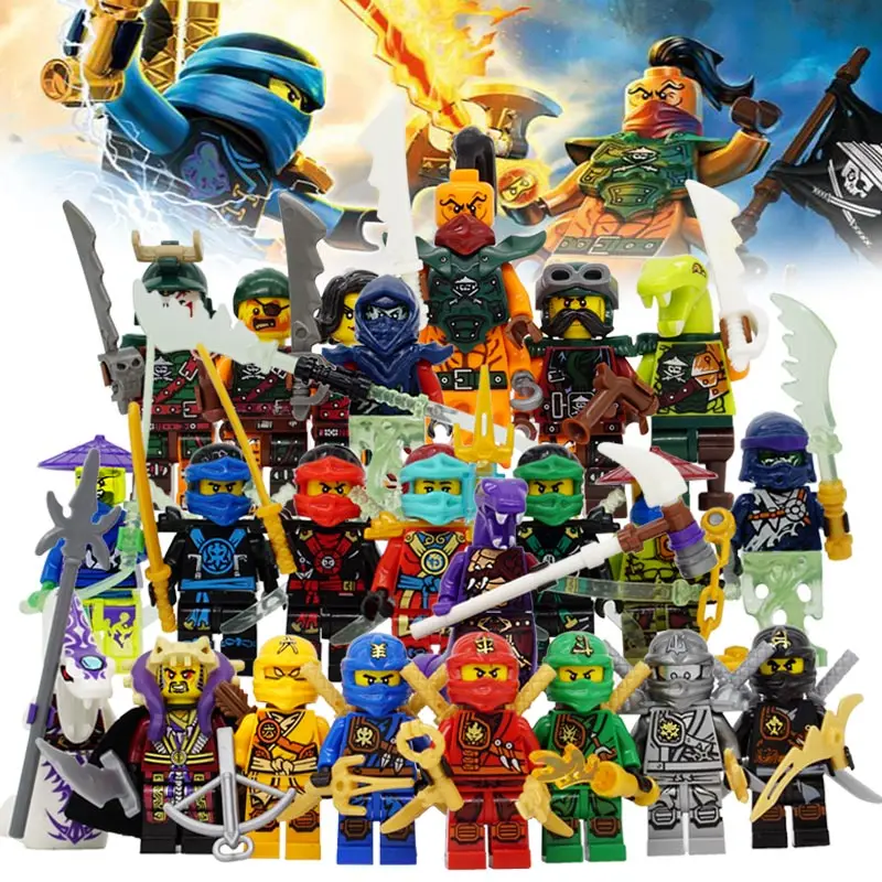 Ninja Kai Jay Zane Cole Lloyd Carmadon With Tornado Motorcycle Compatible with font b LegoINGlys b