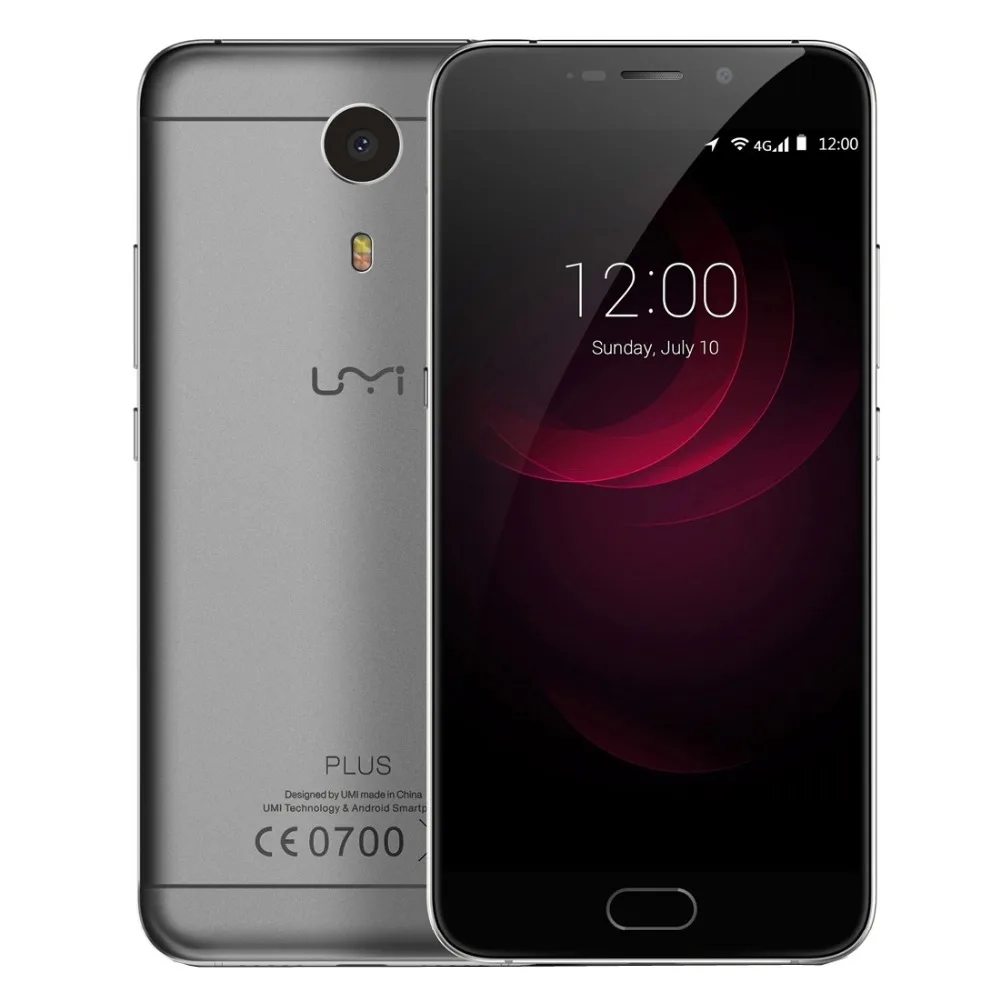 In Stock Umi Plus 4G Fingerprint 4000mAh 5 5 FHD Smartphone Android 6 0 MTK6755 Octa