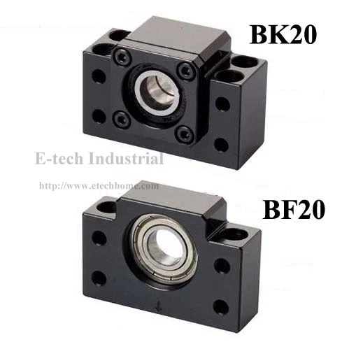 

1pc BK20+ 1pc BF20 Ballscrew End Support BF20 BK20 Support for Ball screw